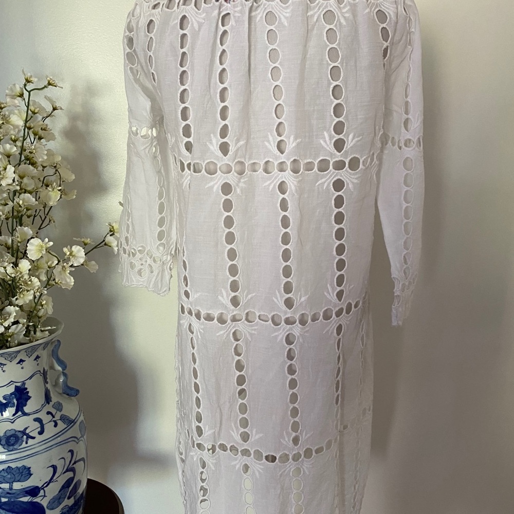 Gretchen Scott Heidi White Eyelet Cover Up Dress - Picture 8 of 8